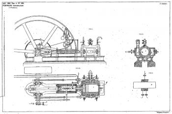 Motor Lenoir de 1860 (patente británica nº 335)